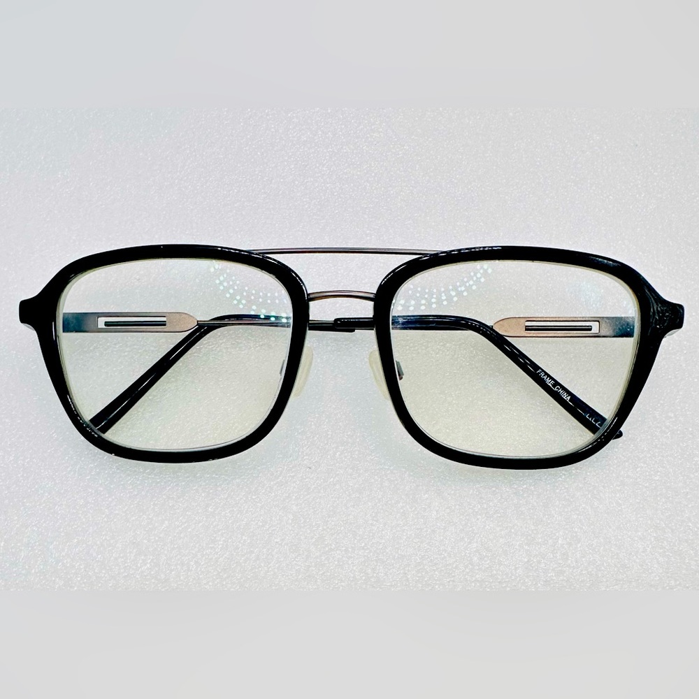 Calvin Klein Black and Silver Men's Glasses